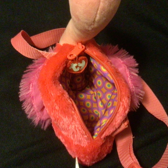 Plush Bundle: Squishmallows Avery Duck Pencil Case & Ty Gilda Flamingo Mini Bag - Picture 8 of 10